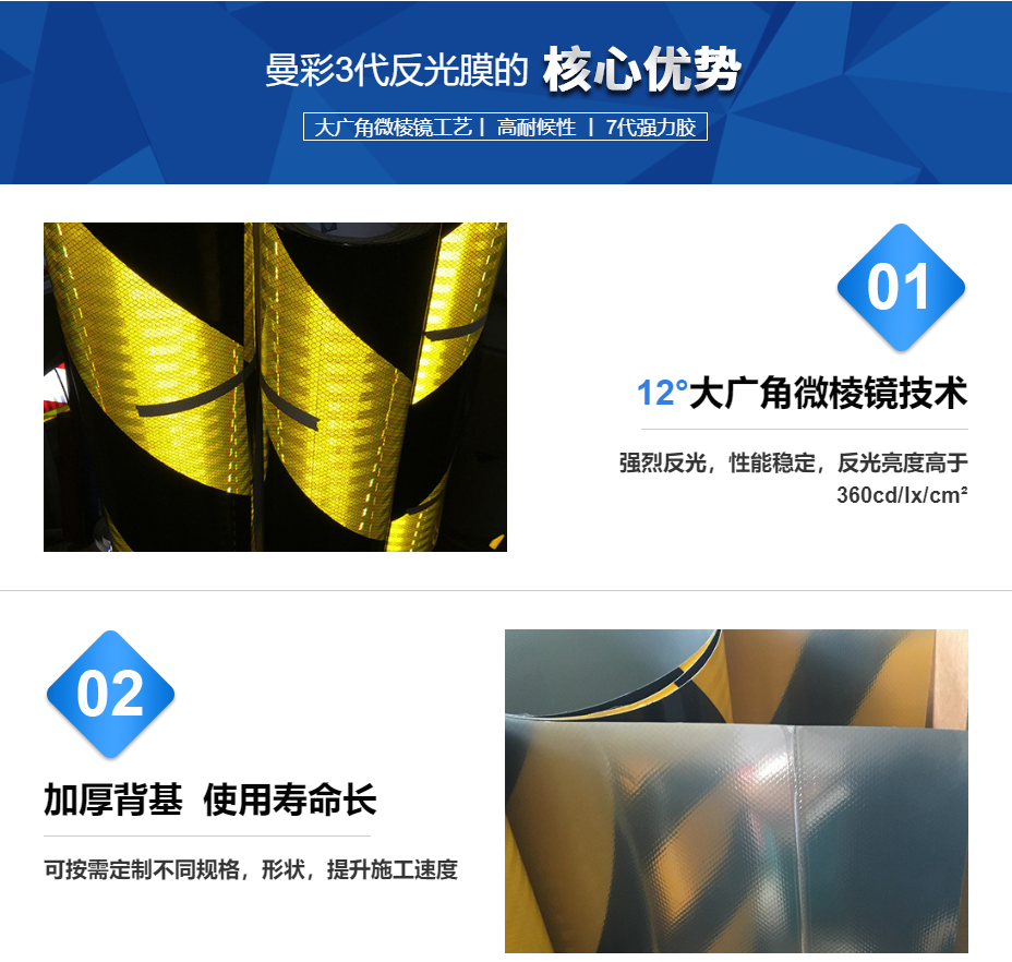 蘇州曼彩鋁背基反光膜優(yōu)勢特點(diǎn)